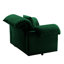 Fauteuil moelleux avec accoudoirs, velours avec fonction de rangement pour le salon et le velours