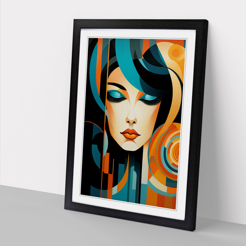 Single Picture Frame Print on Wood, Black Framed, 34cm H x 25cm W