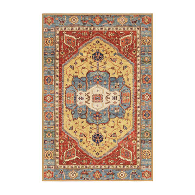 Tapis décoratif multicolore à motif abstrait