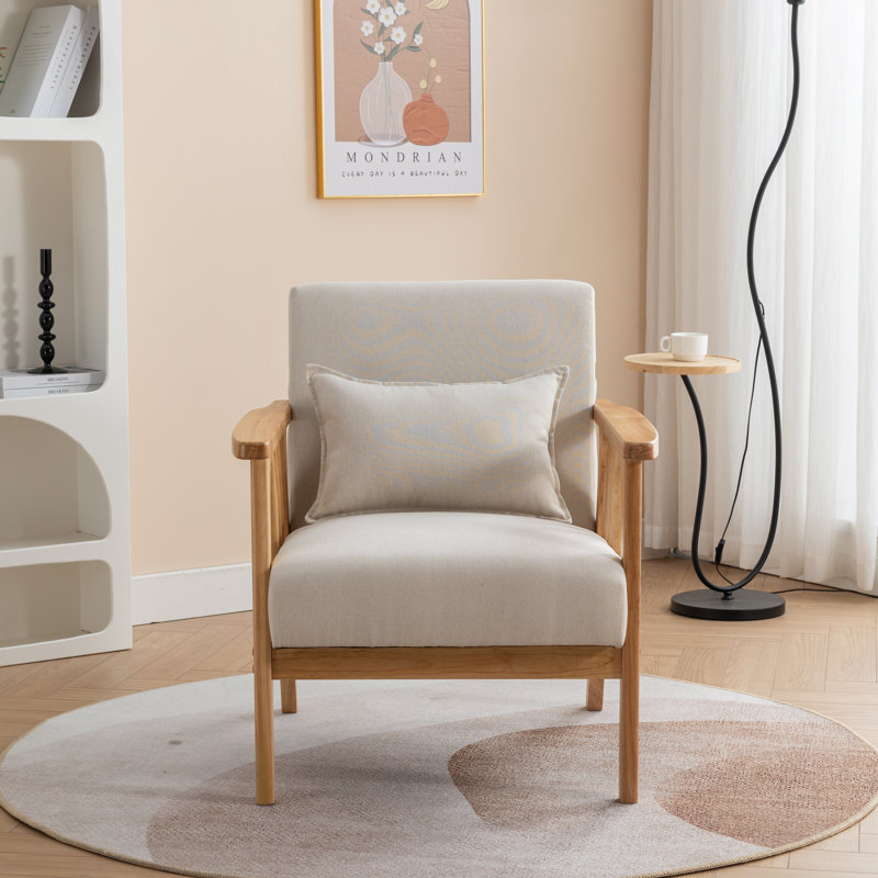 Fauteuil Kialie, Lin beige