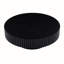 Table basse ronde moderne noire 32,11 po, piédestal pour petits espaces mats 32,11 po