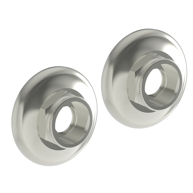 Eavon Hotel Shelf Mounting Kit, Polished Nickel