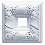 Milton 3 7/8"H x 3 7/8"W x 1"D Square Onlay