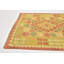Tapis de zone en laine rectangulaire 3 pi x 4 pi 8 po one-of-kind à la main-noué la new age Elland
