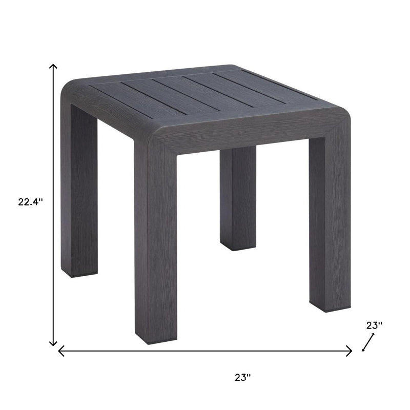 Table d'appoint carrée 23 po