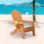 Chaise de patio pliante Jirell Adirondack-618424224