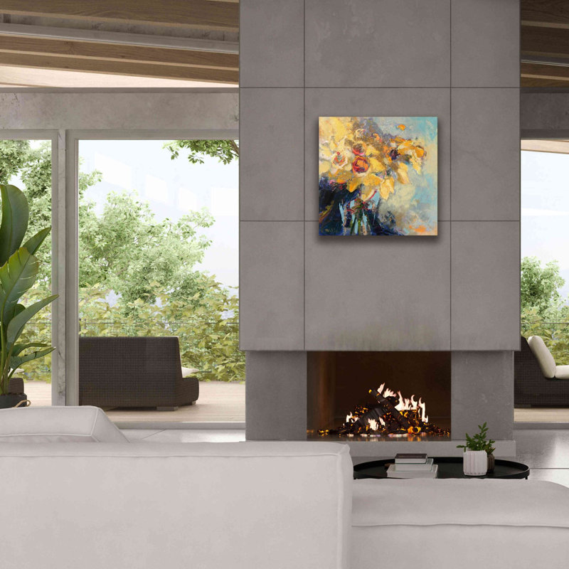 'Daffy Do' by Beth Forst, Giclee Canvas Wall Art, 26" H x 26" W x 1.5" D