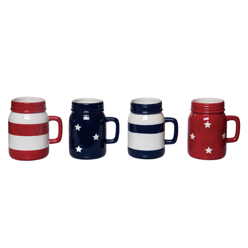 Ensemble de 4 tasses Mason