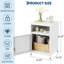 Table de chevet blanche 1 pièce