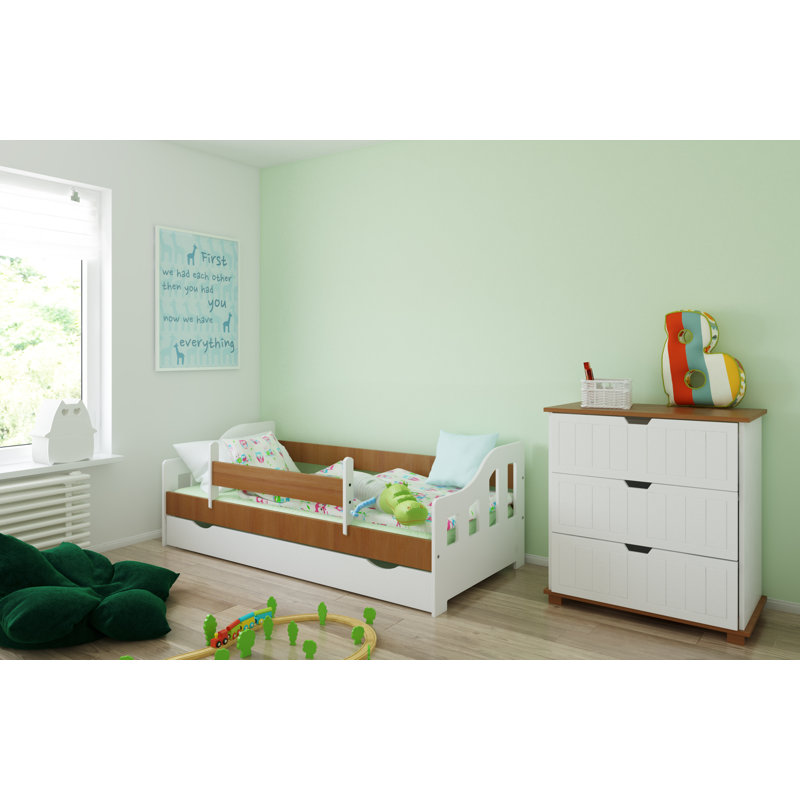 Lawrence Cabin Bed with Storage Included, 70 x 140 cm, Alder
