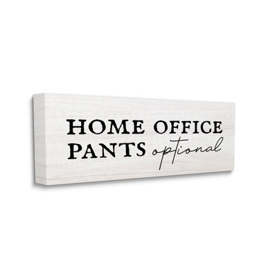 " Home Office Pants Optional Funny "
