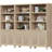 Marliee Boho 5 -Tier Bookcase With 2 Doors And Adjustable Shelves-102716423