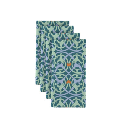 Polyester Abstract Square Napkin