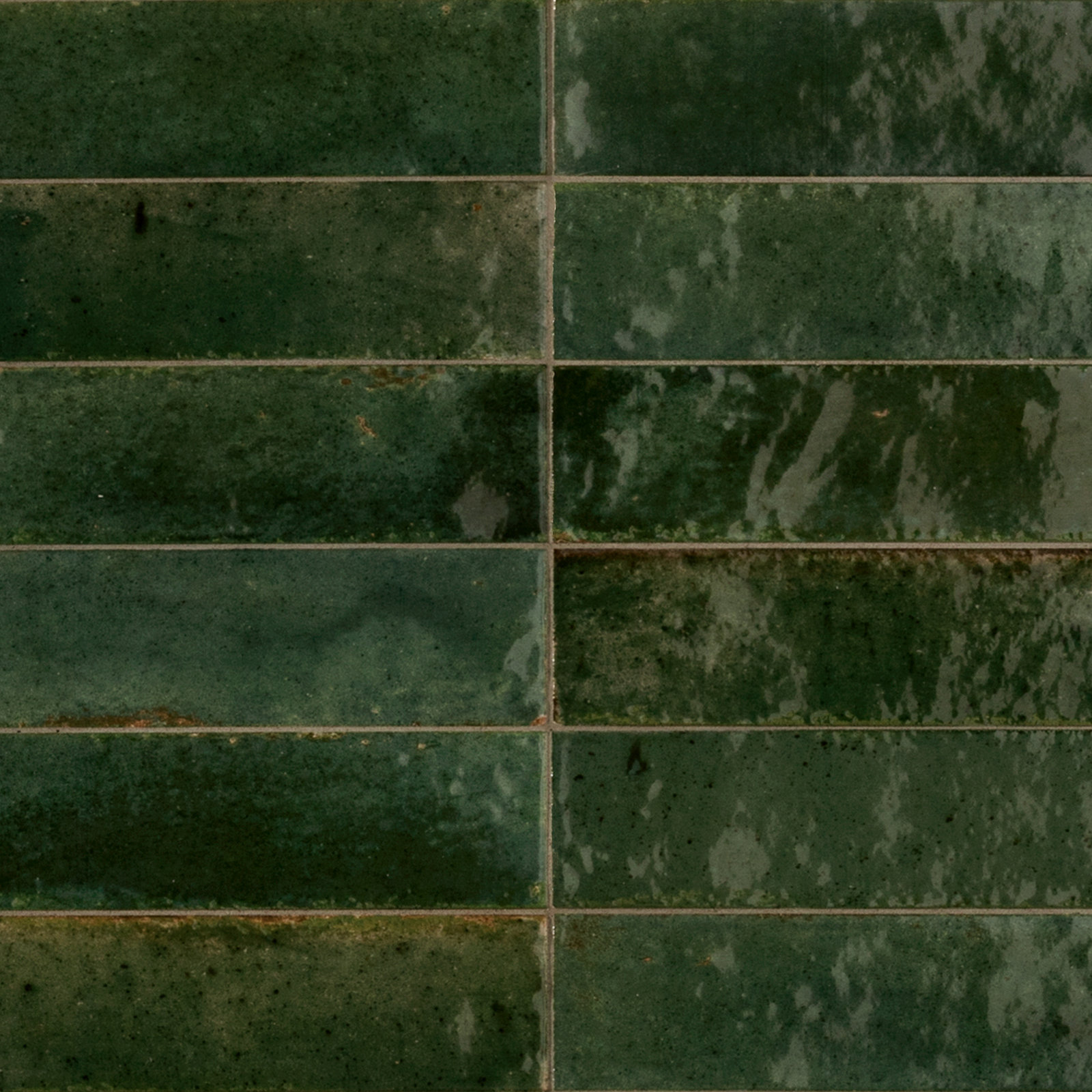 Lucca 2.5" x 9.5" Porcelain Subway Tile, Oliva Emerald Green