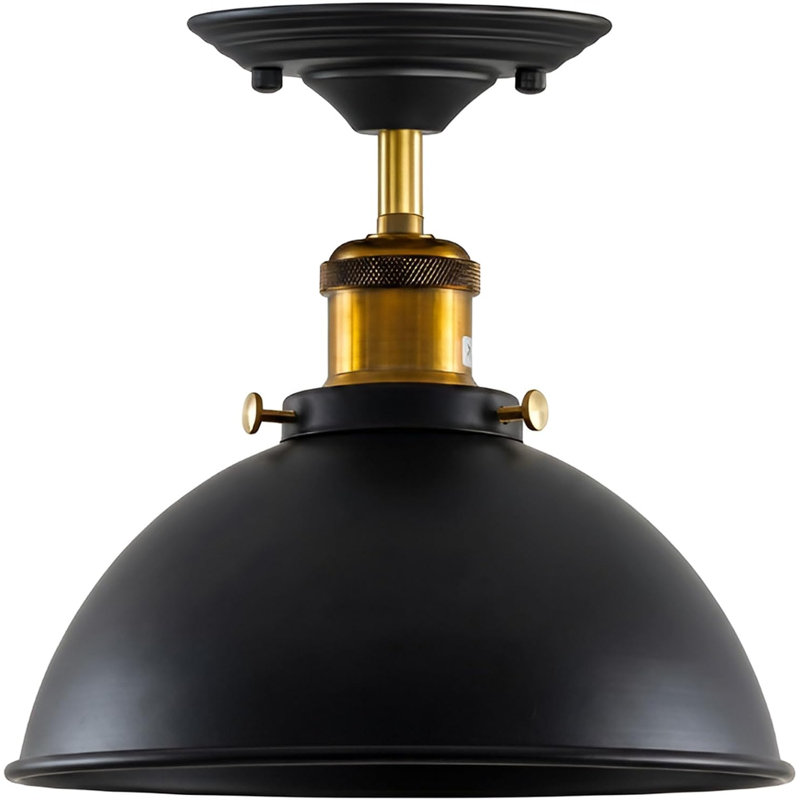 Semi Flush Mount, Black