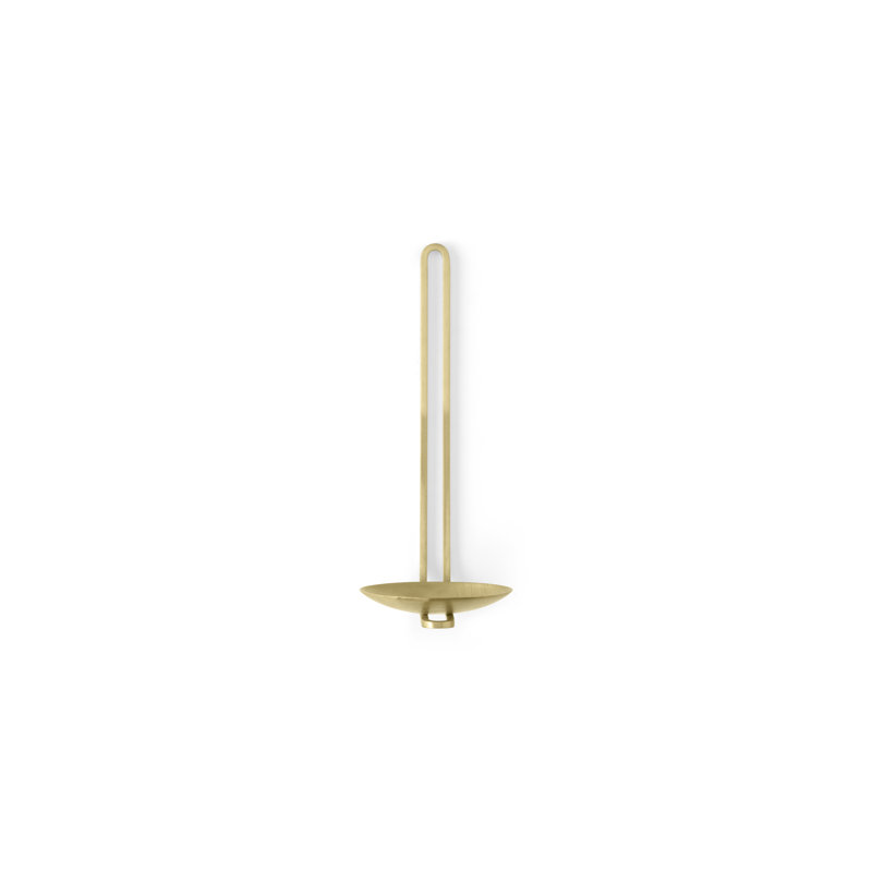 Clip Wall Sconce, Brass, 7.8" H x 3.9" W x 4.7" D
