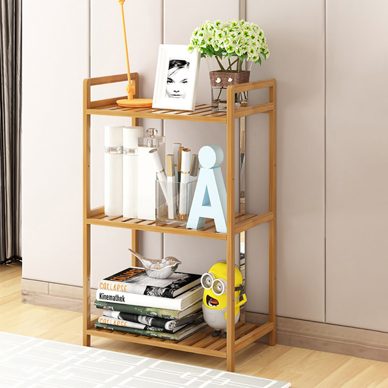 Multiple layers Wood Book Storage Shelf, (3 Shelves) 71"H x 35"W x 25"D