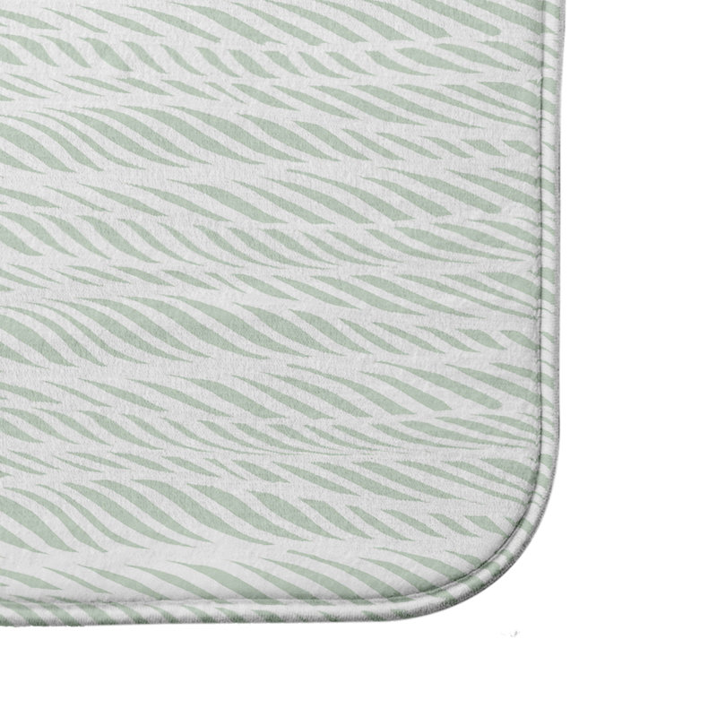 Tapis de bain Rolling Waves Doss, l 24 po x L 36 po, Vert