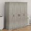 Armoire 4 portes avec tiroir simple pour le rangement de la chambre à coucher-1008185158