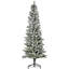 Arbre de Noël artificiel pin illuminé enneigé 6 pi avec branches réalistes et 394 pointes