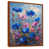 Toile avec cadre flottant brun