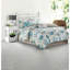 Ensembles de literie en satin de coton turquoise, bord de mer grand confort