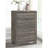 Funston Brown Oak 4-Drawer Chest Of Drawers