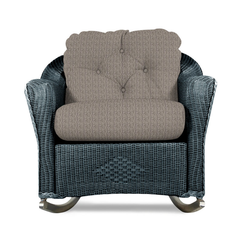 Reflections Outdoor Rocker Chair, Flagship Lapis Sunbrella®, Denim Blue