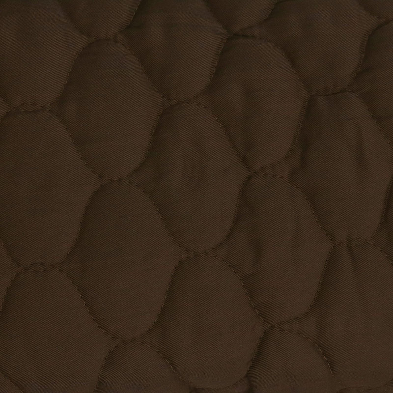 Brown Quilted Double Hammock with Stand and Pillow