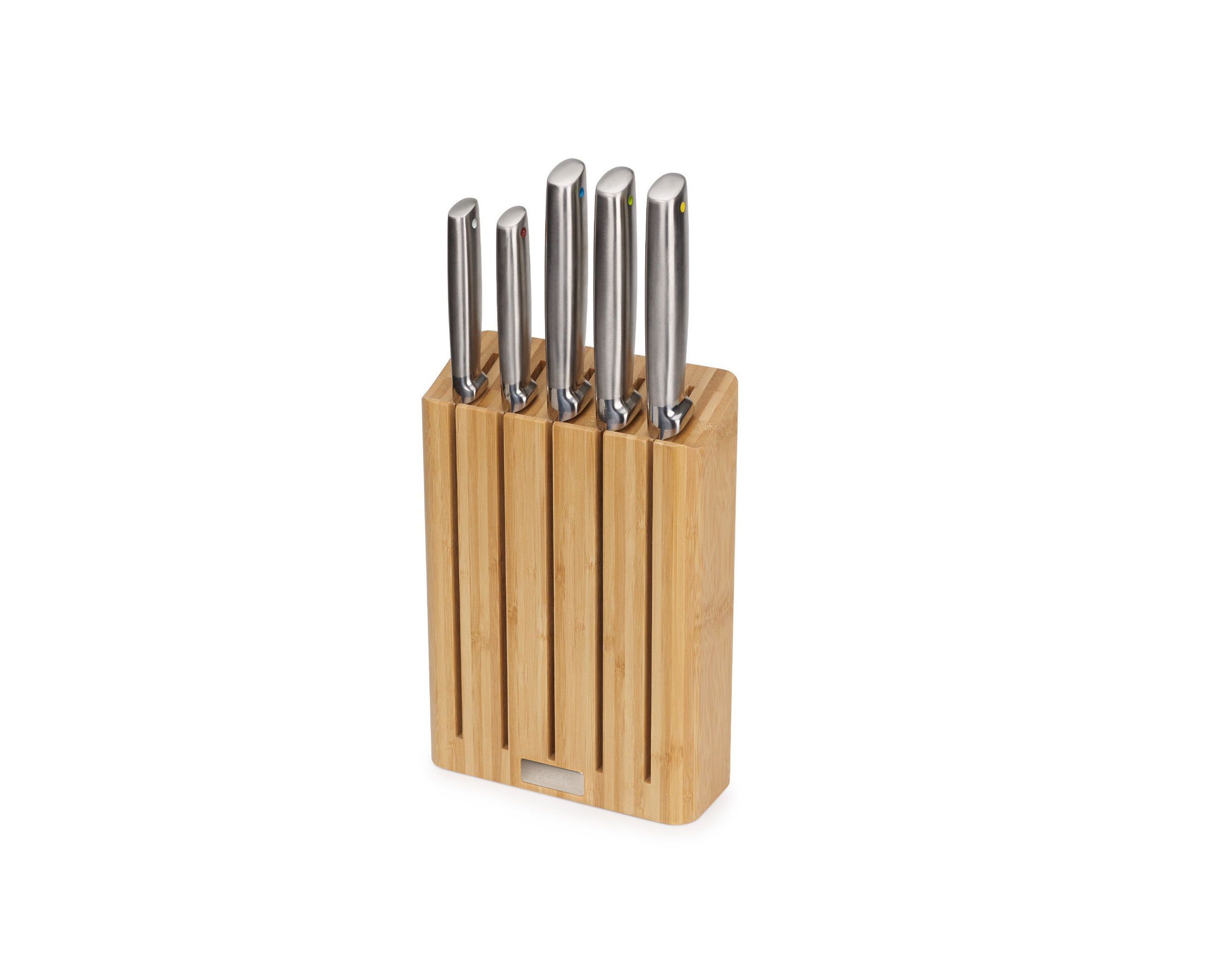 Joseph Joseph Elevate™ Steel 5 Piece Kitchen Knife Set with Bamboo Block