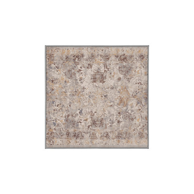 Machine Washable Gray Area Rug