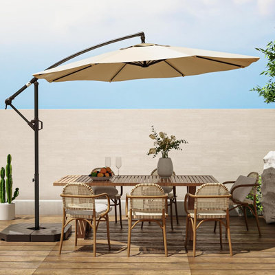 Parasol en porte-à-faux de 6,00 po avec manivelle Lodewyk