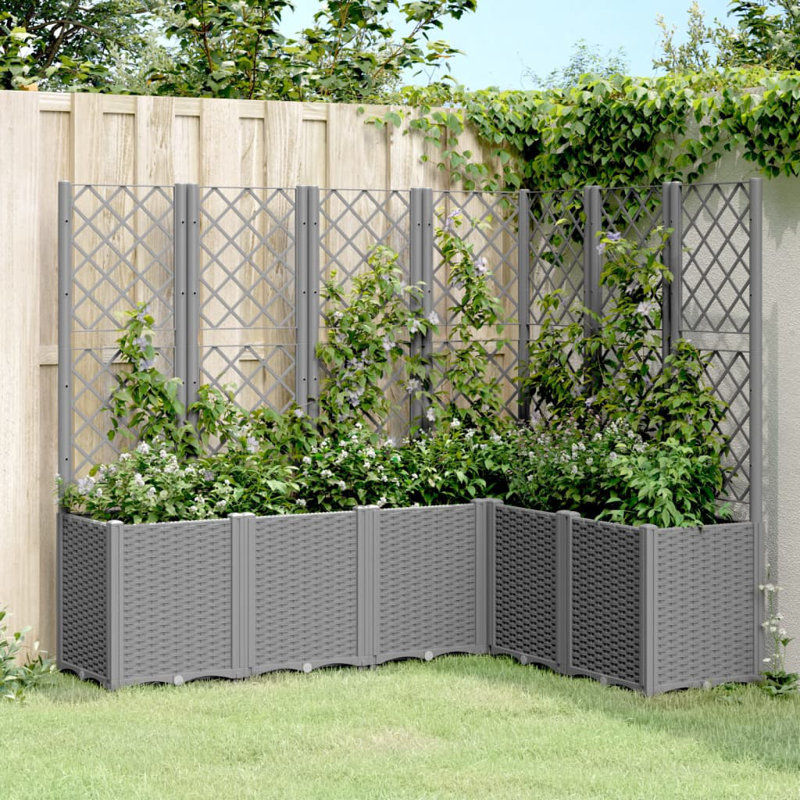 Bubik Planter Box, Light Grey