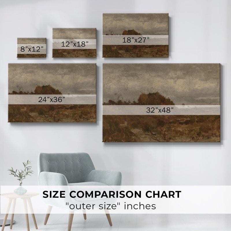 «Vintage Landscape-DCIX» sur, Wrapped Canvas, H 9 po x l 13 po x P 1,5 po