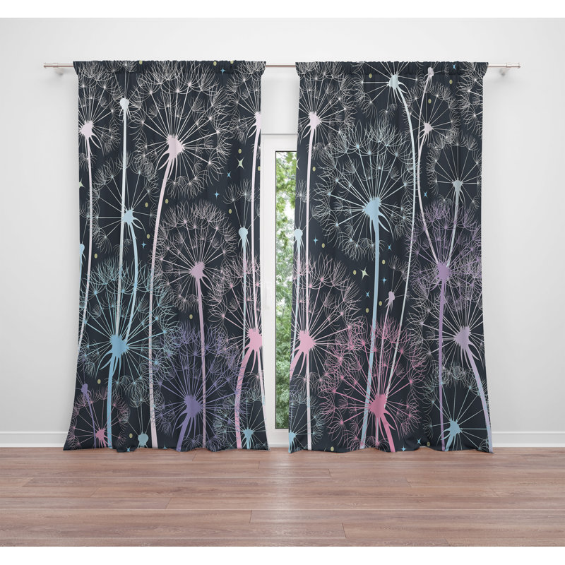 Gediminas Room Darkening Curtain Pair, 20" W x 52" L