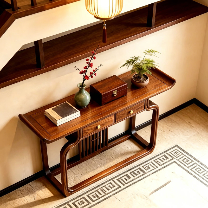 Nouvelle console de style chinois, H 35,4 po x l 66,9 po x P 15,7 po