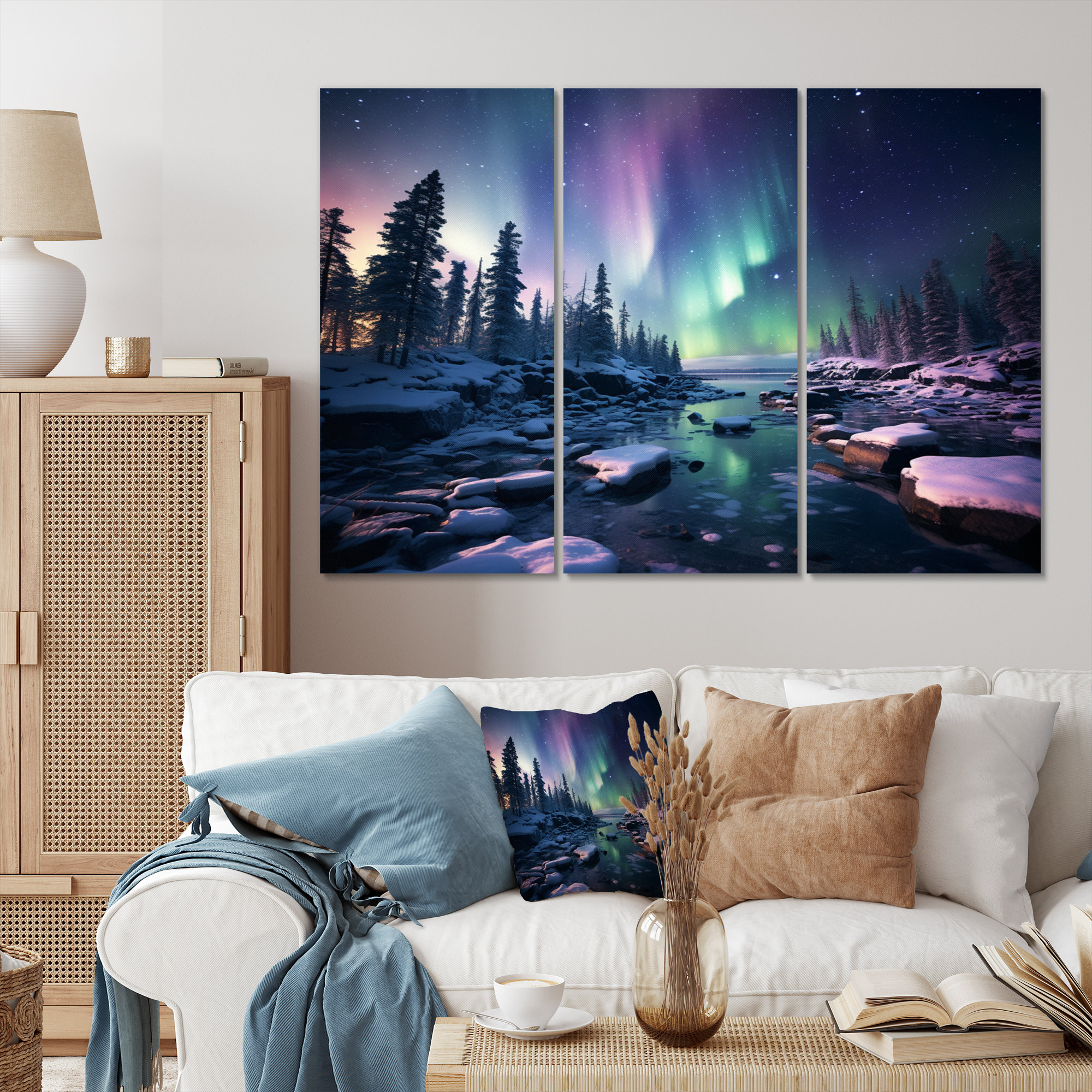 DesignArt Canada Polar Light II Landscape & Nature Wall Decor on Metal