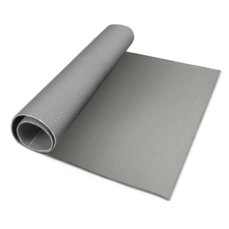 Tapis d'intérieur et extérieur gris uni