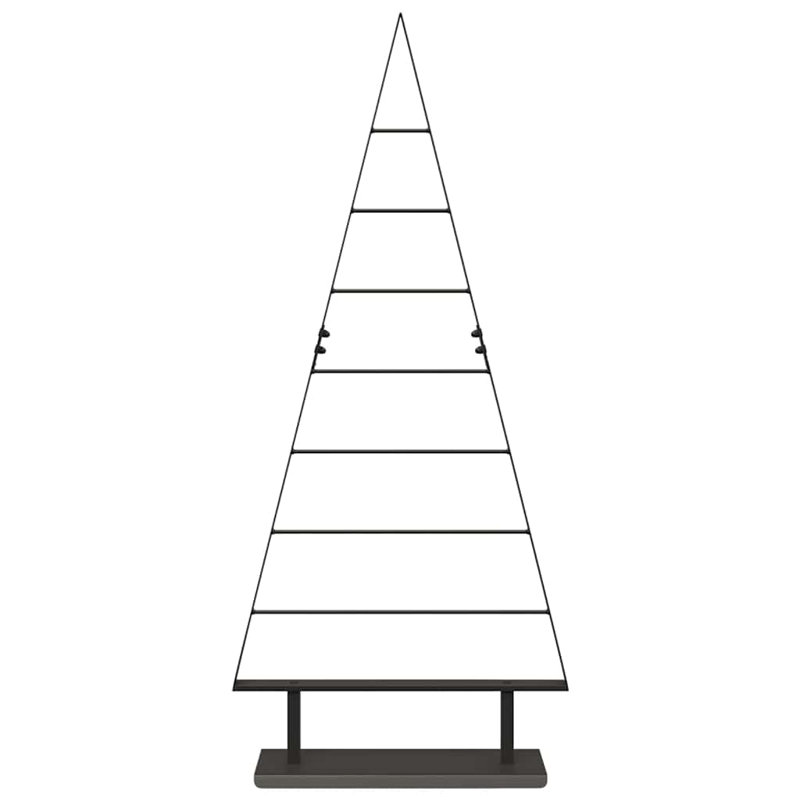  Metal Christmas Tree with Stand steel, 4.1' H, Black