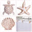 Paquet de 12 crochets de rideau de douche Beach Seashell, crochets décoratifs double couche avec thème océan, capacité de 45 lb pour le décor de la salle de bain