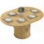 Table de salle à manger extensible avec rangement dissimulé