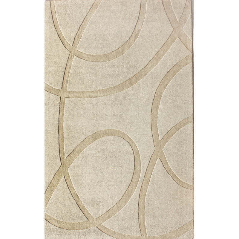 Panama Wool Abstract Indoor Rug, Rectangle 5' x 8'