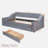 Upholstered Daybed With Storage Armrests, Usb Ports, Side Pockets, 2 Drawers And Button Tufted Design-1560549171