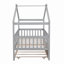 Lit en bois avec couchette-545354609