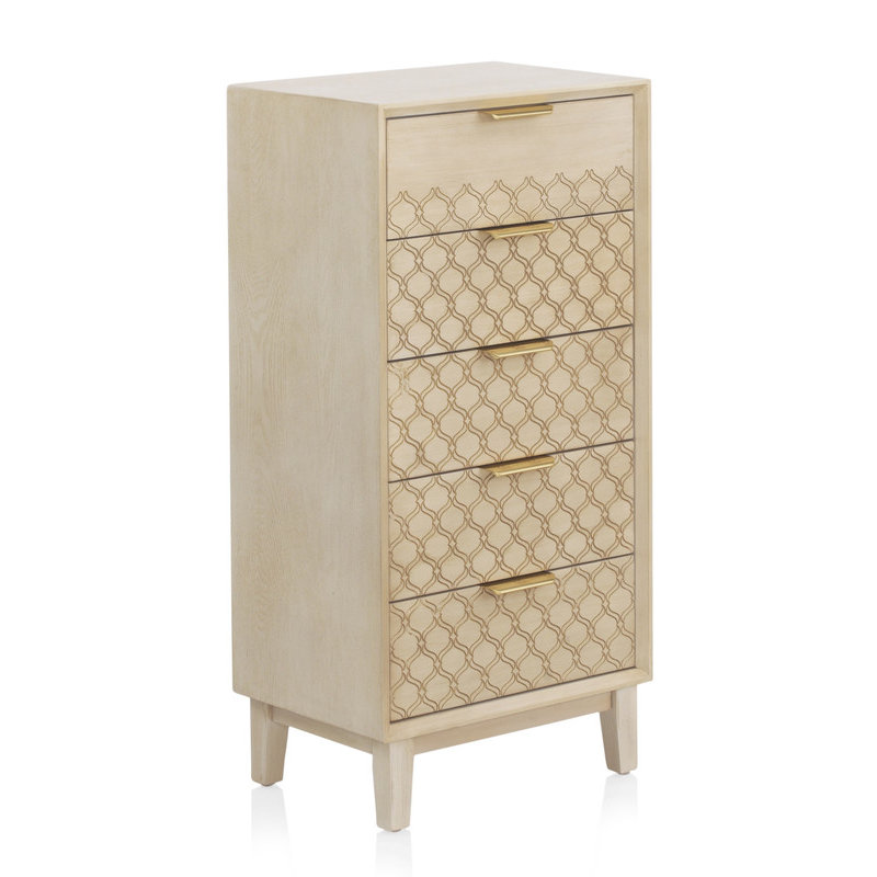 Pauli 34cm W 5 - Drawer Chest of Drawers