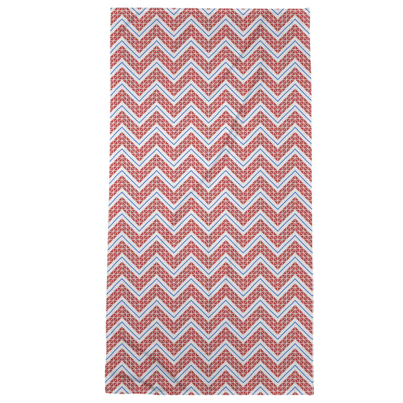 Beach Towel, Red/Blue, Microfiber