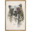 Ours et forêt printanière, exposition double, animaux, faune, art rustique, portrait rustique-99142115-99142116