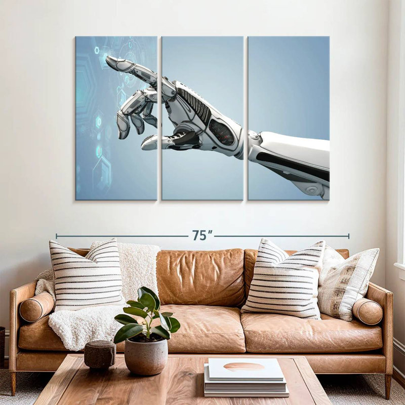 Kelan Futuristic Robot Arm, 42" H x 65" W