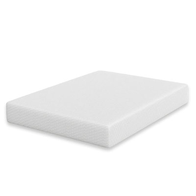 Grand matelas Aysa, mousse mémoire, housse en polyester blanc, 12 pouces