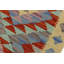 Tapis unique nouvel âge 1 pi 11 po x 2 pi 10 po en or / bleu / gris